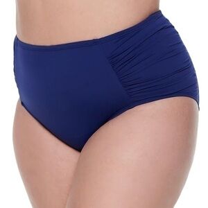 APT 9 high waist bikini bottom size 1X indigo blue